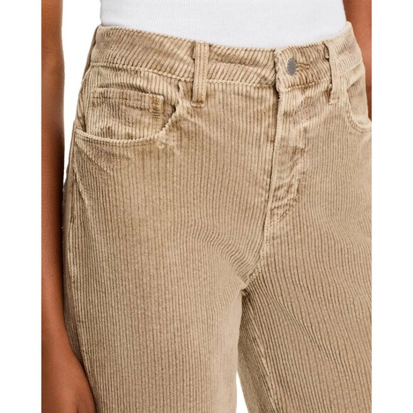 NEW L’AGENCE Scottie Corduroy Wide Leg Jeans Barrel Beige Size 28 - Picture 9 of 11